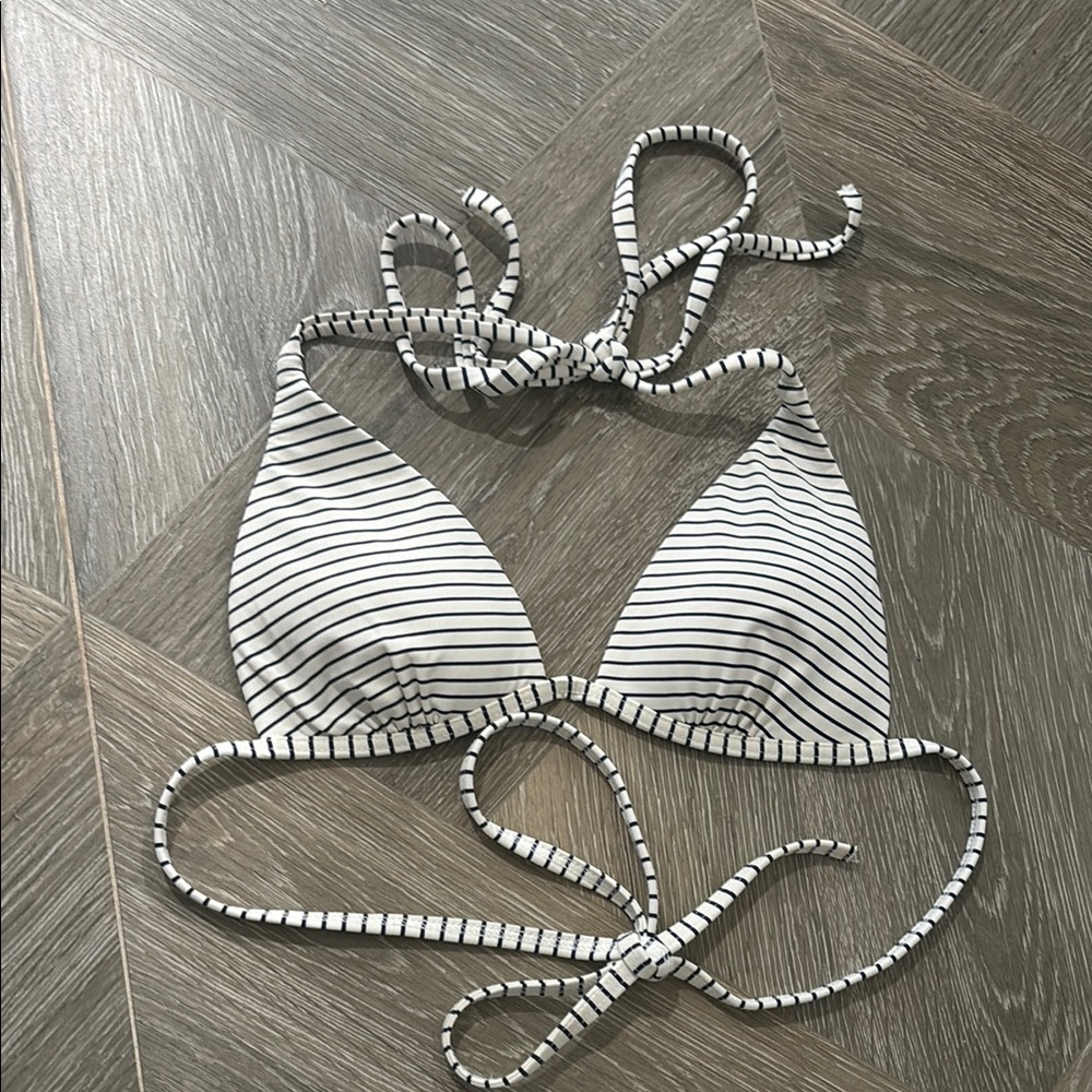 Frankie's Bikinis navy and White set